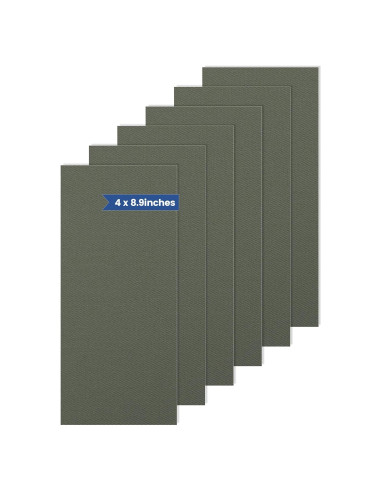 Parche Termoadhesivo LCEAI 6 Piezas 10x22 cm Verde Militar