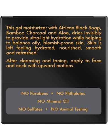 Hidratante Facial Gel Shea Moisture Jabón Negro 56.7 g