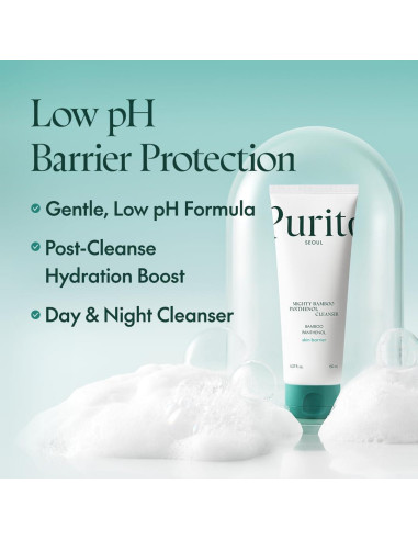 Limpiador Facial Suave PURITO Panthenol 150ml para Piel Sensible