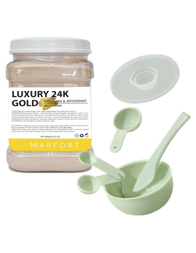 Mascarilla Hidratante Gel Oro 24K Marfort 680ml Spa Facial