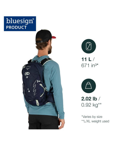 Mochila de senderismo Osprey Talon 11L Azul Cerámico S/M