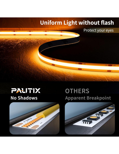 Cinta LED COB PAUTIX 6.1m 2000K 3087 LEDs DC24V Alta Eficiencia Cinta LED COB PAUTIX 6.1m 2000K 3087 LEDs DC24V Alta Eficiencia