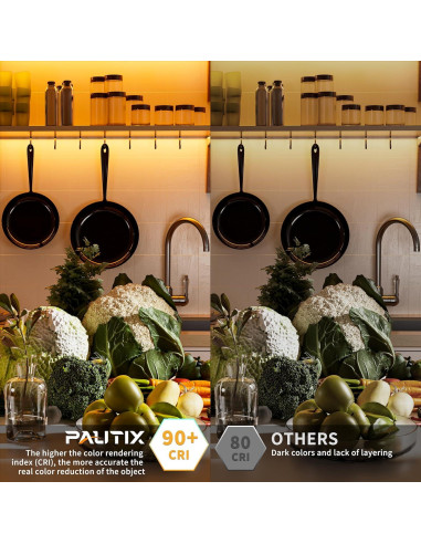 Cinta LED COB PAUTIX 6.1m 2000K 3087 LEDs DC24V Alta Eficiencia