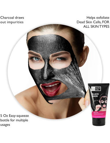 Máscara Peel-Off Negra Global Beauty Care 150 ml con Carbón