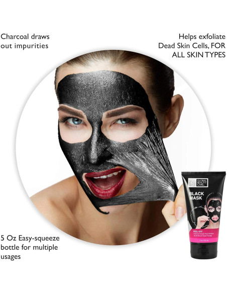 Máscara Peel-Off Negra Global Beauty Care 150 ml con Carbón Máscara Peel-Off Negra Global Beauty Care 150 ml con Carbón
