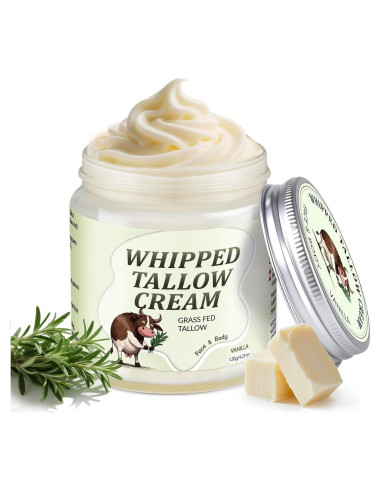 Crema Hidratante Facial de Grasa de Res GARPGONA Vainilla 240g