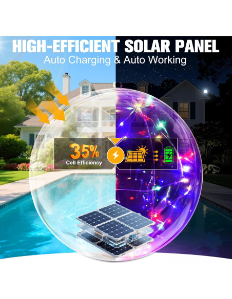 Luces Flotantes Solares Niceput 35 cm IP68 para Piscina Luces Flotantes Solares Niceput 35 cm IP68 para Piscina