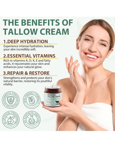 Crema Hidratante Facial de Grasa de Res Shuangjia 159g