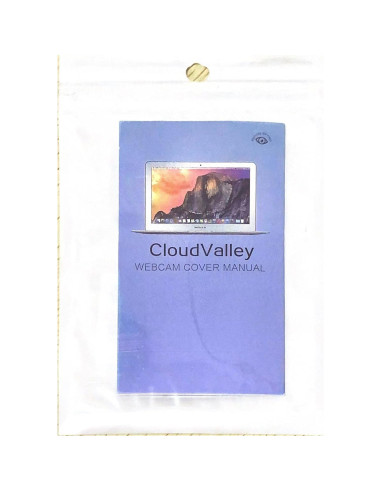 Cubierta de Webcam CloudValley 0.4mm Metal Negro 2 Piezas