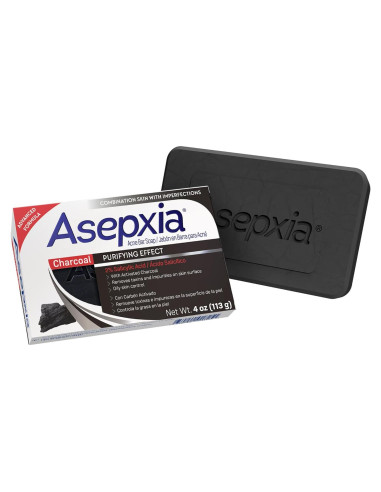 Jabón Asepxia 113 g con Ácido Salicílico y Carbón Activado