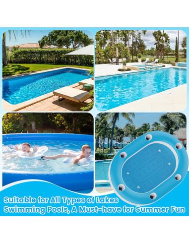 Mesa de Juego Inflable para Piscina Hawcay 1.31 kg Azul