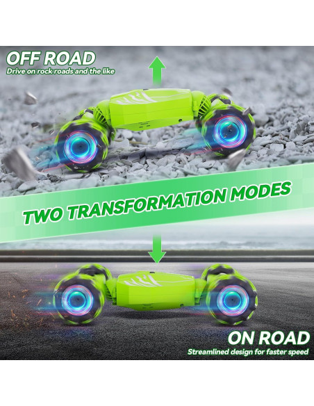 Coche RC de Acrobacias Dysaim 4WD Control Gestos 360 Verde Lima Coche RC de Acrobacias Dysaim 4WD Control Gestos 360 Verde Lima