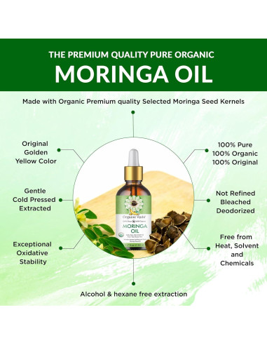 Aceite de Moringa Virgen Orgánico Veda 50 ml - Hidratante Multiusos