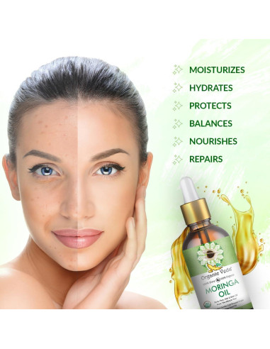 Aceite de Moringa Virgen Orgánico Veda 50 ml - Hidratante Multiusos