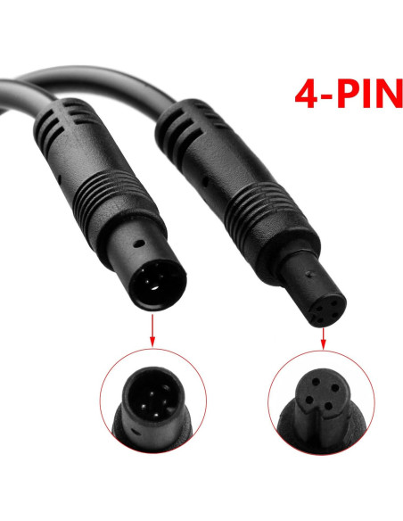Cable de Extensión 4 Pines Gmailmall 1.98m para Cámara de Respaldo Cable de Extensión 4 Pines Gmailmall 1.98m para Cámara de Respaldo