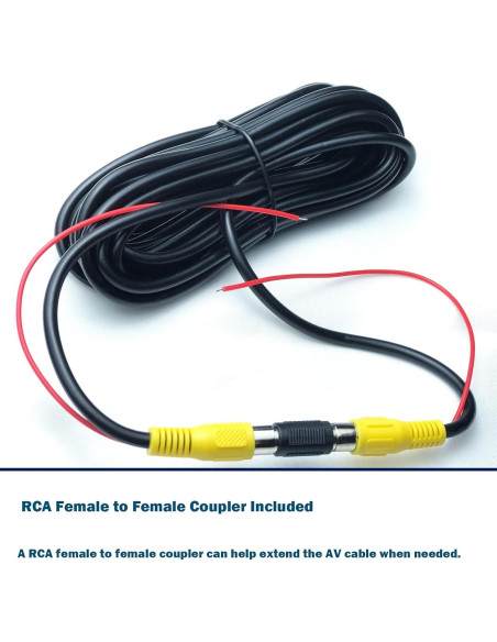Cable de Video RCA Engrosado 6m Collyon para Cámara de Respaldo Cable de Video RCA Engrosado 6m Collyon para Cámara de Respaldo