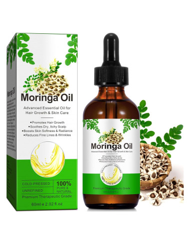 Aceite de Moringa 100% Natural WELOSUER 59.87 ml Cuidado Cabello y Piel