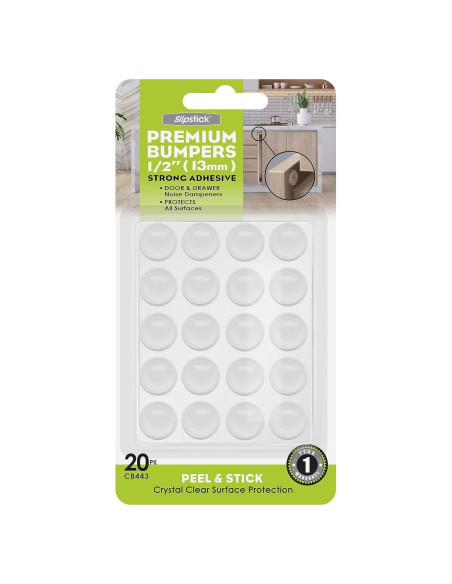 Bumpers Transparentes Slipstick 20 Piezas 1.27 cm Silicona Bumpers Transparentes Slipstick 20 Piezas 1.27 cm Silicona