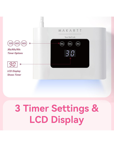 Lámpara UV para Uñas Makartt 15W con Sensor Automático Lámpara UV para Uñas Makartt 15W con Sensor Automático