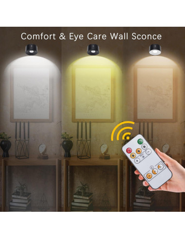 Aplique de Pared Recargable Rihvy 3 Temperaturas Dimmable