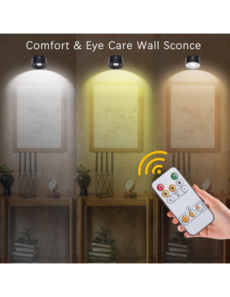 Aplique de Pared Recargable Rihvy 3 Temperaturas Dimmable Aplique de Pared Recargable Rihvy 3 Temperaturas Dimmable
