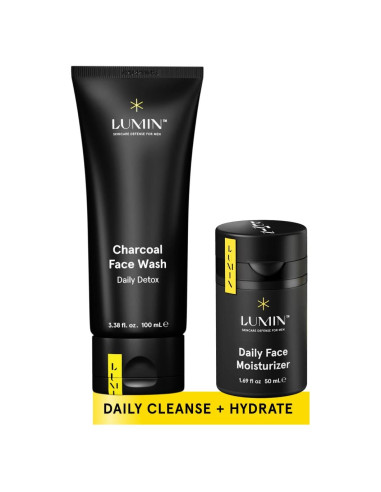 Kit de Cuidado de Piel para Hombres Lumin - Limpiador y Hidratante