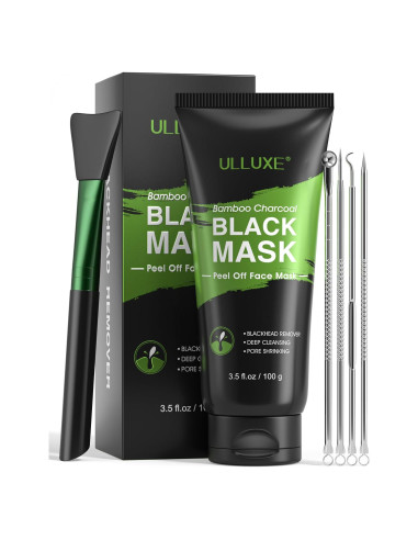 Kit de Máscara Facial Peel Off Ulluxe Carbón Activado 103.5 ml