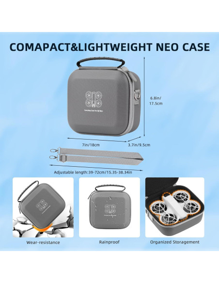 Funda de Transporte para Drone DJI Neo - Nylon Negro Funda de Transporte para Drone DJI Neo - Nylon Negro
