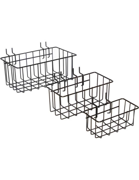 Cestas de Gancho MADD Tools para Tablero de Clavijas - 3 Piezas Cestas de Gancho MADD Tools para Tablero de Clavijas - 3 Piezas