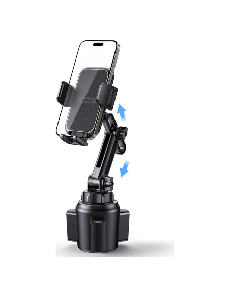 Soporte para teléfono Lamicall ajustable para coche - Negro Soporte para teléfono Lamicall ajustable para coche - Negro