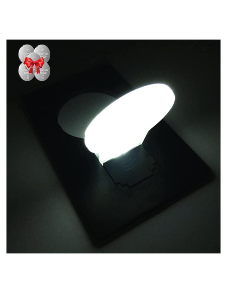 10 Tarjetas LED Portátiles Inovat con Luz Blanca y Baterías 10 Tarjetas LED Portátiles Inovat con Luz Blanca y Baterías
