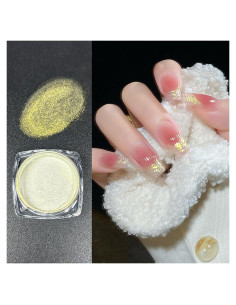 Polvo de Uñas de Cromo Perla Charming May 2 Pcs Aurora