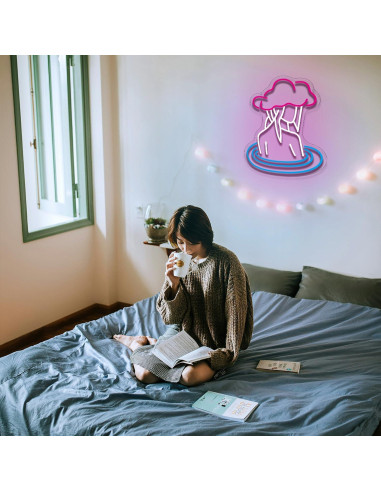 Señal de Neón LED Gyaksjm Mente Nublada 42x30.5 cm