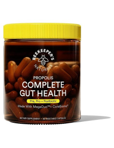 Salud Digestiva Completa Beekeeper's Naturals 60 Cápsulas