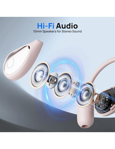 Auriculares Traductores AI OWS 3-en-1 Rosa 144 Idiomas Auriculares Traductores AI OWS 3-en-1 Rosa 144 Idiomas