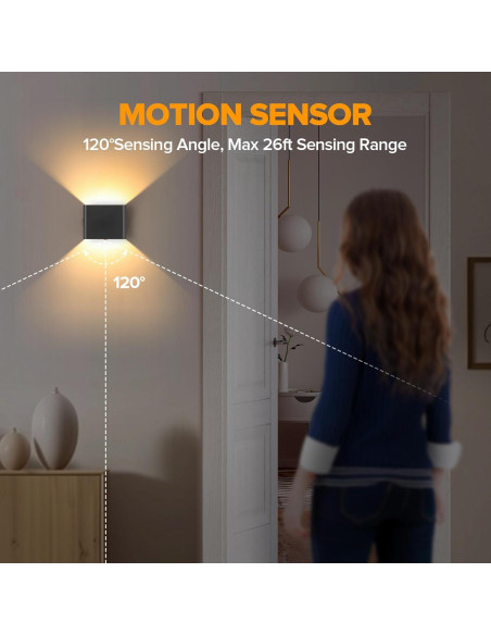 Luz de Pared LED Inalámbrica LUTEC con Sensor de Movimiento Luz de Pared LED Inalámbrica LUTEC con Sensor de Movimiento