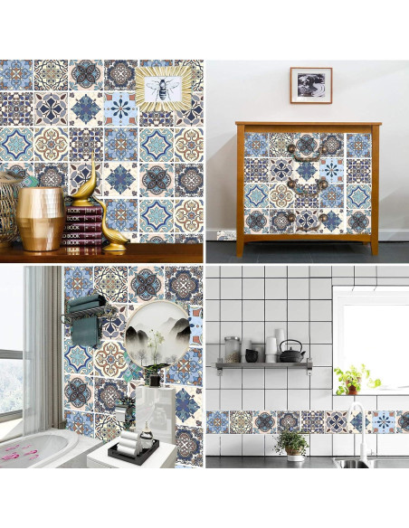 12 Azulejos Adhesivos Vinilo Didauser 15x15cm Decoración Hogar 12 Azulejos Adhesivos Vinilo Didauser 15x15cm Decoración Hogar