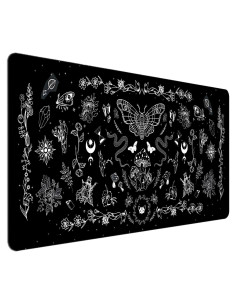 Alfombrilla de Ratón Grande HUOCAIREN Gótica Negra 900x400mm
