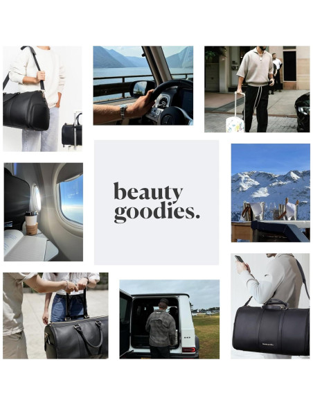 Bolsa de Ropa de Viaje BeautyGoodies Duffle Negra 35.5x30.5cm Bolsa de Ropa de Viaje BeautyGoodies Duffle Negra 35.5x30.5cm