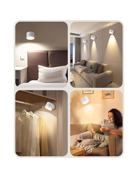 Juego de 2 Apliques de Pared Recargables GOEBLESON W02YBP206 Juego de 2 Apliques de Pared Recargables GOEBLESON W02YBP206