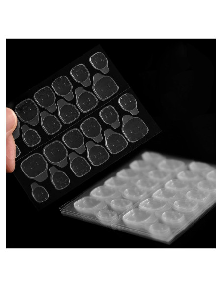 Coolnail 240 Piezas Adhesivos para Uñas Transparentes 10 Hojas Coolnail 240 Piezas Adhesivos para Uñas Transparentes 10 Hojas