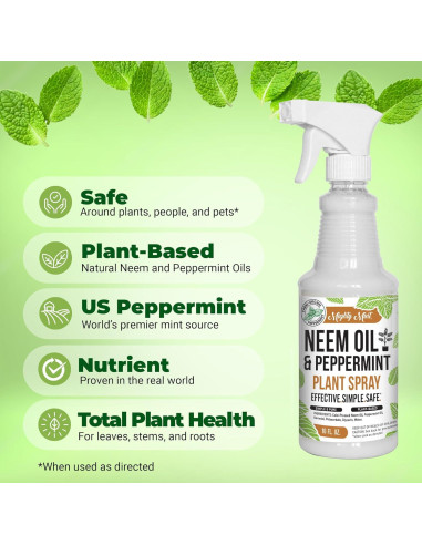 Spray Nutriente para Plantas Pure Origin 0.47 L - Aceite de Neem y Menta