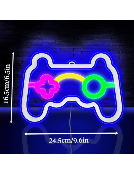 Letrero de Neón LED Narasios para Juegos - Decoración USB/Batería Letrero de Neón LED Narasios para Juegos - Decoración USB/Batería