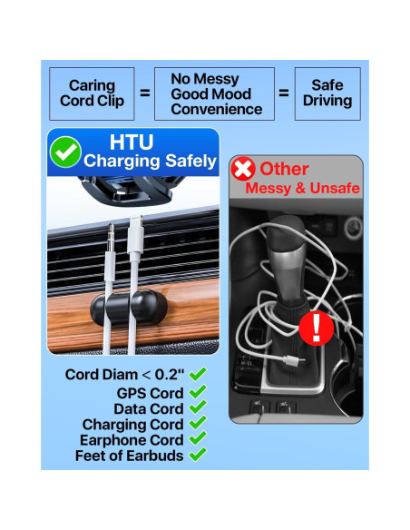 Soporte para Teléfono de Auto HTU Ajustable 360 Negro Soporte para Teléfono de Auto HTU Ajustable 360 Negro