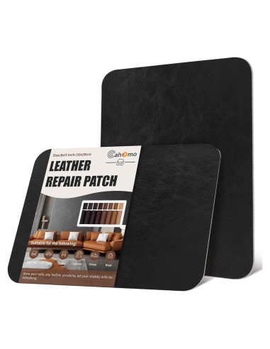 Parche de Reparación de Cuero Xroam 20.32x27.94 cm Negro