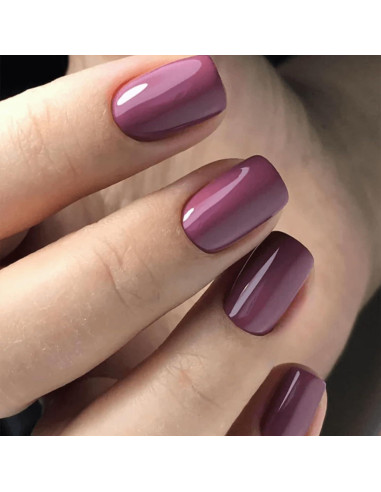 Uñas Postizas Cortas WOOYAS Gel Rosa 24 Piezas Reutilizables