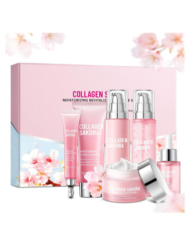Set de Cuidado de la Piel Sakura Mopayzer 6 Piezas Hidratante