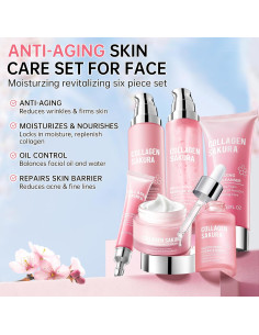 Set de Cuidado de la Piel Sakura Mopayzer 6 Piezas Hidratante 2