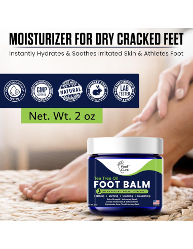 Bálsamo Hidratante para Pies FOOT CURE 56.7g - Alivio Pie de Atleta