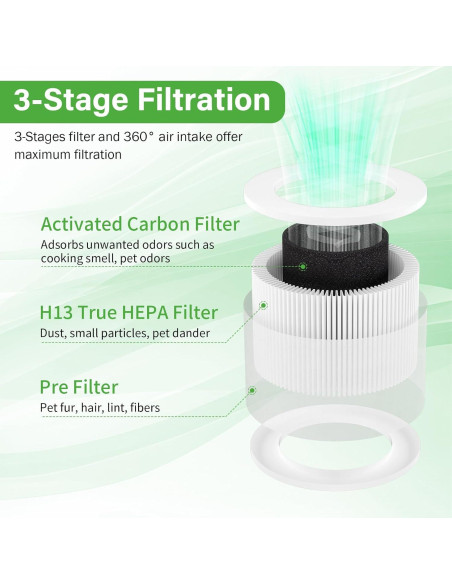 Filtro de Reemplazo HEPA 3-en-1 LEVOIT Core Mini-RF Filtro de Reemplazo HEPA 3-en-1 LEVOIT Core Mini-RF